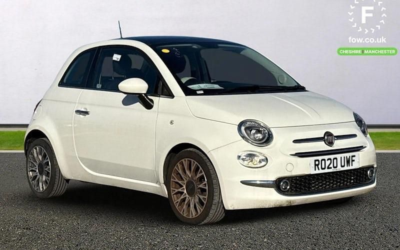 White Used 2020 Fiat 500 Star Hatchback | £14,099 (Expensive) - Image 1/3