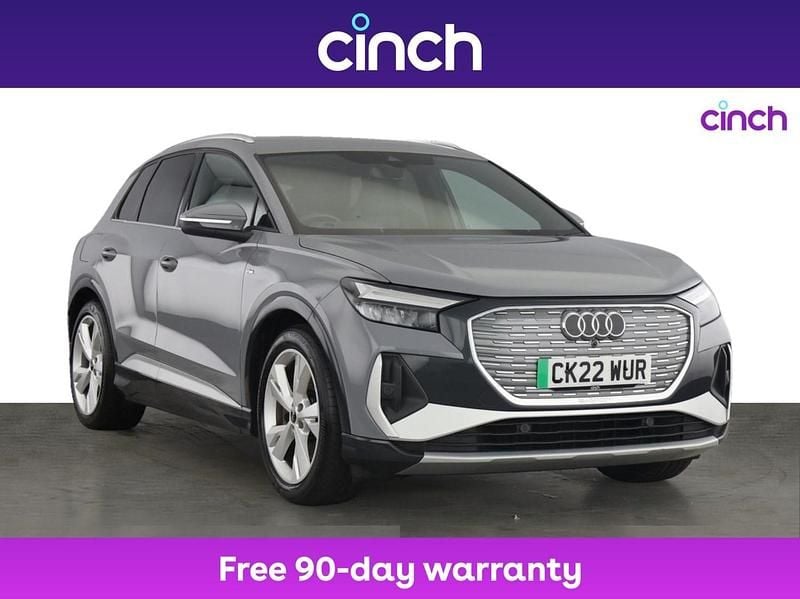 Grey Used 2022 Audi Q4 e-tron S-Line SUV | £19,599 - Image 1/3