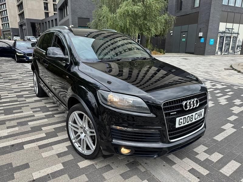 Black Used 2008 Audi Q7 S-Line SUV | £4,350 (Good price) - Image 1/4