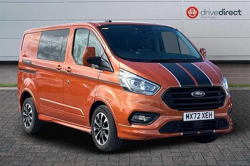 Used Ford Transit Custom Sport 170 HP (125 kW) 2022 Orange Van