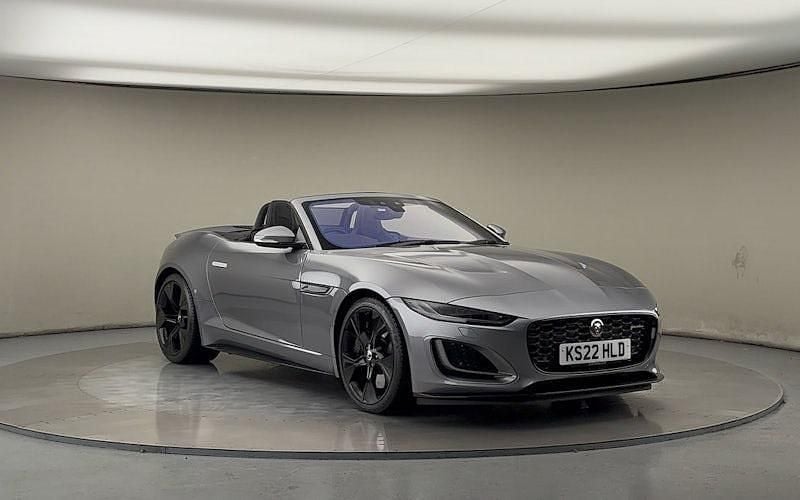 Eiger grey Used 2022 Jaguar F-Type R-Dynamic Cabriolet | £52,700 (Good price) - Image 1/4