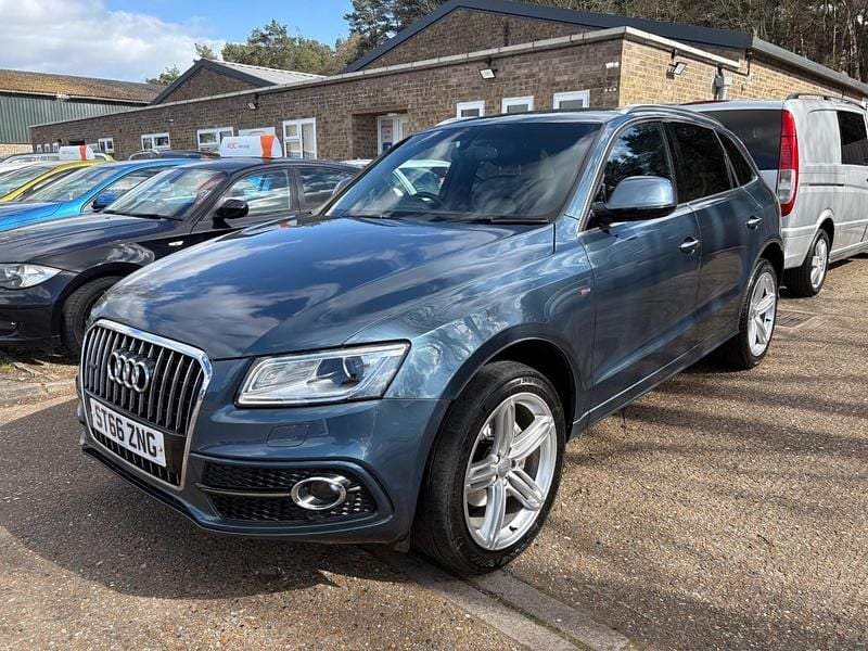 Used Audi Q5 S-line plus 190 HP (139 kW) 2017 Blue SUV