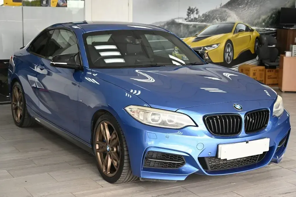 Used BMW M235 Comfort Edition 326 HP (239 kW) 2014 Blue Coupe
