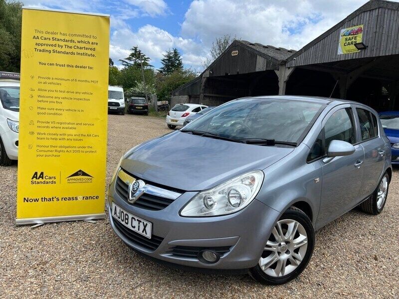 Silver Used 2008 Vauxhall Corsa Design Edition Hatchback | £4,199 (Good price) - Image 1/4