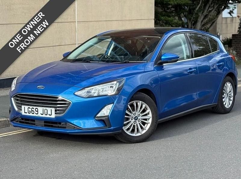 Blue Used 2019 Ford Focus Titanium Hatchback | £10,995 (Fair price) - Image 1/3