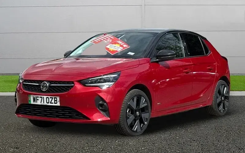 Used Vauxhall Corsa-e 100 kW (136 HP) 2021 Red Hatchback