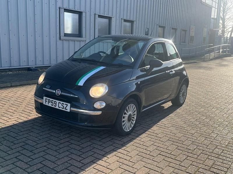 Used Fiat 500 Lounge 2009 Black Cabriolet
