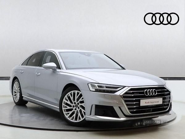Silver Used 2021 Audi A8 S-Line Sedan | £32,790 (Fair price) - Image 1/4