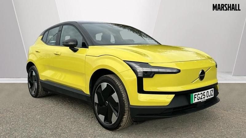 Metallic moss yellow Used 2025 Volvo EX30 Plus SUV | £26,480 (Good price) - Image 1/4