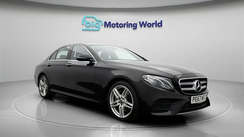 Black Used 2017 Mercedes E220 AMG line Sedan | £17,078 (Fair price) - Image 1/4