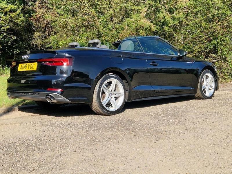 Used Audi A5 Cabriolet S-Line 190 HP (139 kW) 2018 Black Cabriolet