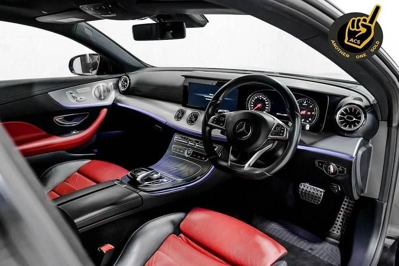 Used Mercedes E220 AMG Line Premium Plus 194 HP (142 kW) 2018 Black Coupe