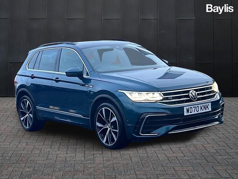 Blue Used 2021 VW Tiguan R-line SUV | £22,995 (Fair price) - Image 1/3