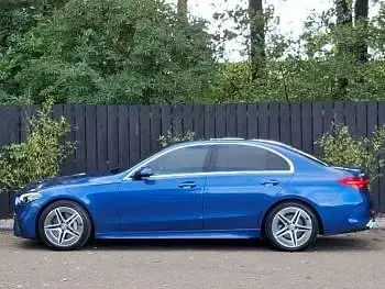 Used Mercedes C200 AMG line 204 HP (150 kW) 2024 Blue Coupe