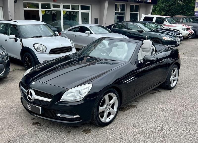 Black Used 2013 Mercedes SLK250 Cabriolet | £8,495 (Good price) - Image 1/4