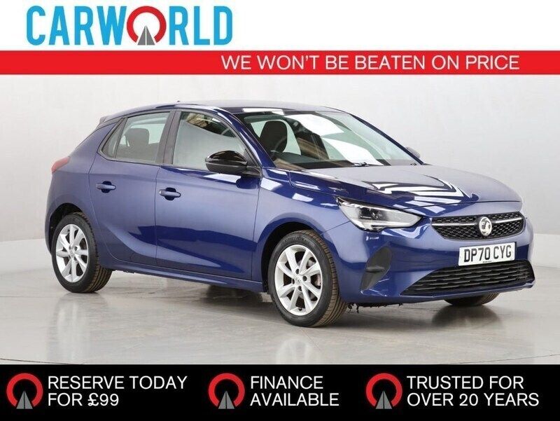 Blue Used 2020 Vauxhall Corsa Hatchback | £8,700 (Fair price) - Image 1/3