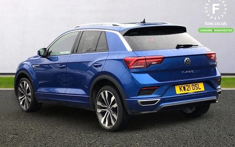 Used VW T-Roc R-line 150 HP (110 kW) 2020 Blue SUV