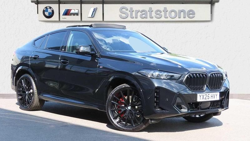 Black Used 2025 BMW X6 M Sport SUV | £72,500 - Image 1/4