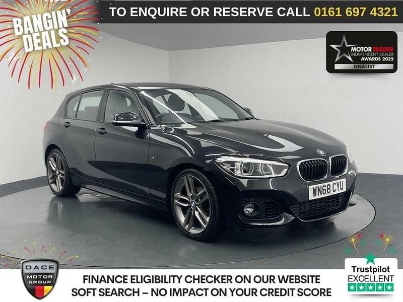 Black Used 2018 BMW 118 M Sport Hatchback | £12,770 (Good price) - Image 1/3