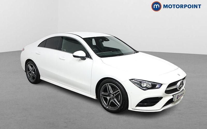 White Used 2022 Mercedes CLA180 AMG line Sedan | £22,599 (Good price) - Image 1/4