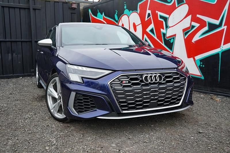 Used Audi S3 Sportback Design 310 HP (228 kW) 2021 Blue Hatchback