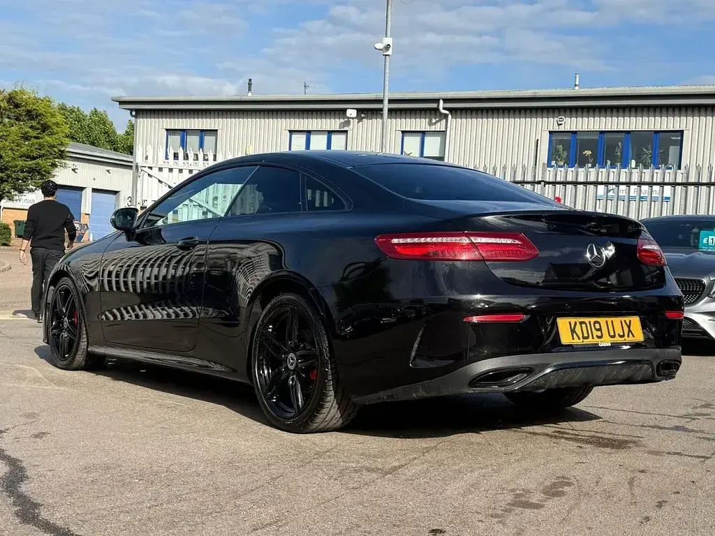 Used Mercedes E300 AMG line 245 HP (180 kW) 2019 Black Coupe