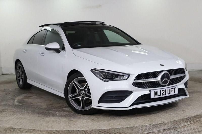 White Used 2021 Mercedes CLA180 AMG line Sedan | £25,475 (Expensive) - Image 1/1
