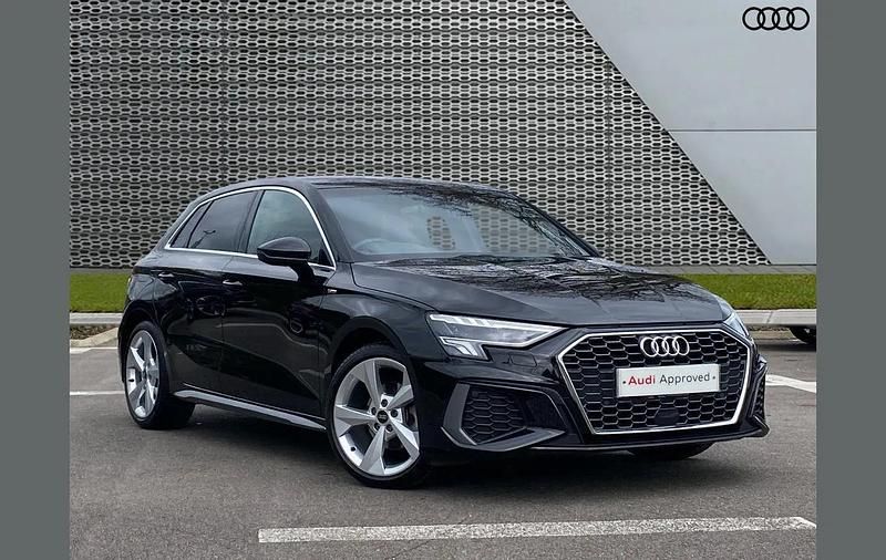 Used Audi A3 S-Line 147 HP (108 kW) 2023 Black Sedan
