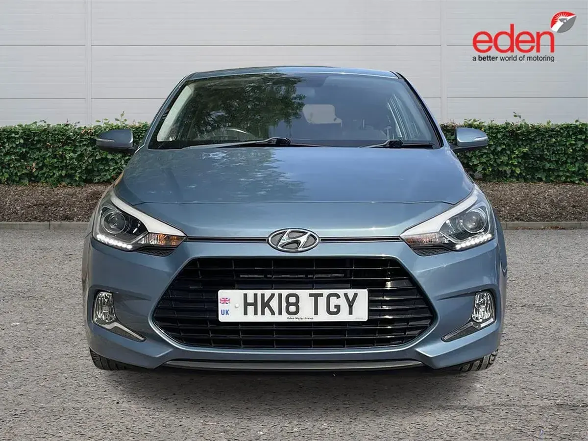 Used Hyundai i20 Premium 2018 Blue Coupe