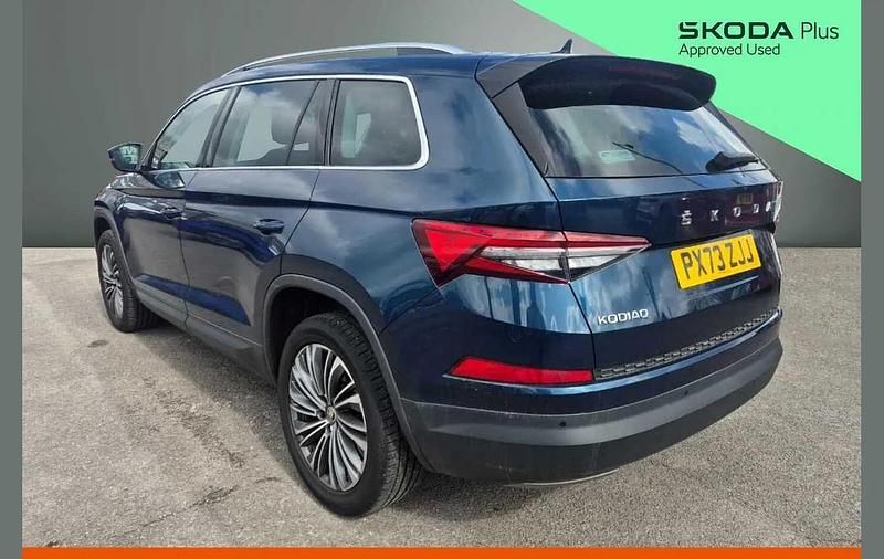 Used Skoda Kodiaq SE L Executive 150 HP (110 kW) 2023 Petrol blue metallic SUV