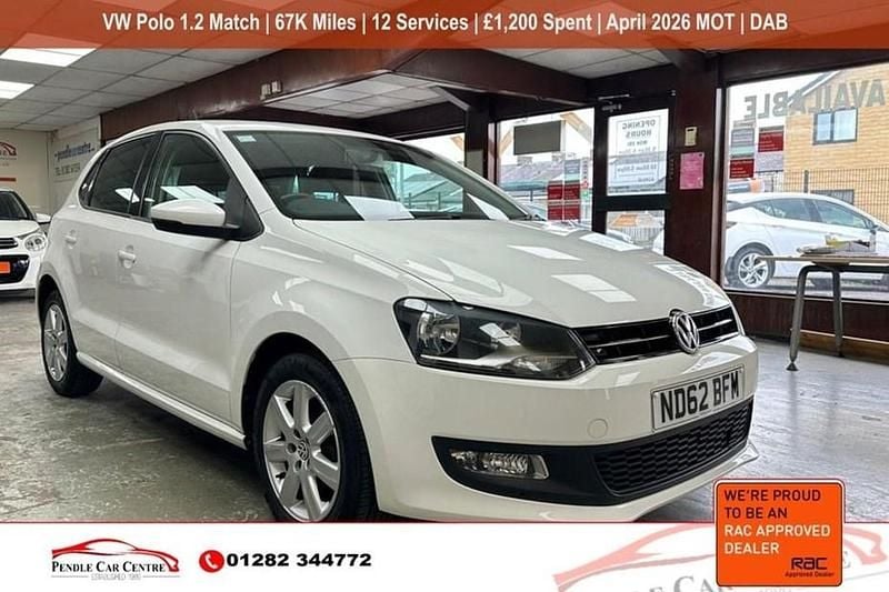 White Used 2012 VW Polo Match Hatchback | £5,395 (Fair price) - Image 1/1