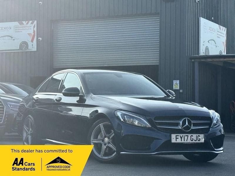 Blue Used 2017 Mercedes C220 AMG line Sedan | £13,990 (Good price) - Image 1/4