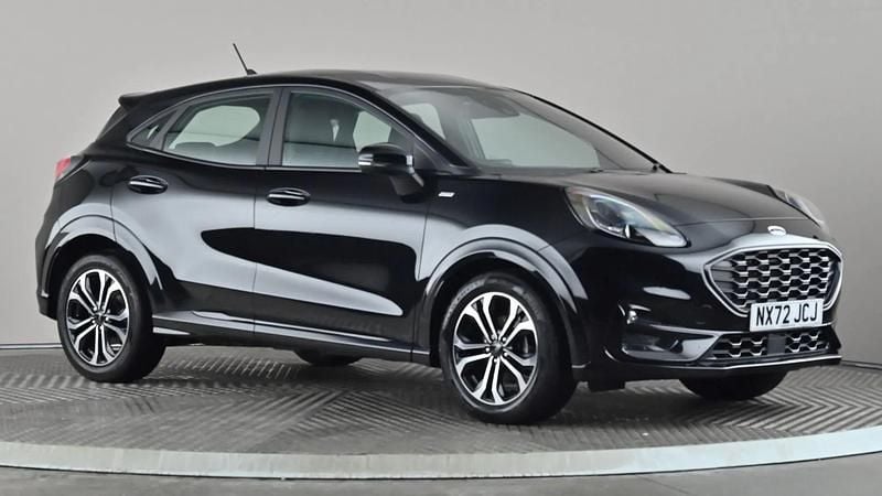Black Used 2022 Ford Puma ST-Line Hatchback | £14,498 (Fair price) - Image 1/4