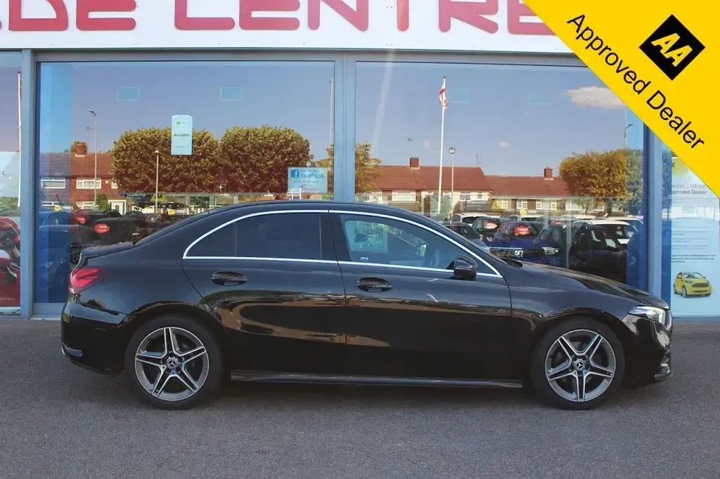 Used Mercedes A180 AMG line 116 HP (85 kW) 2019 Black Sedan