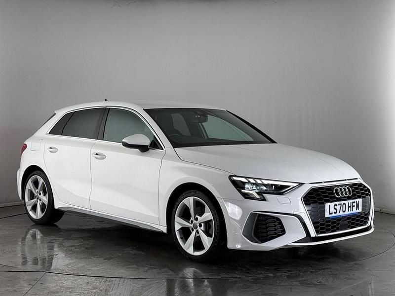 Used Audi A3 Sportback S-Line 2020 White Hatchback