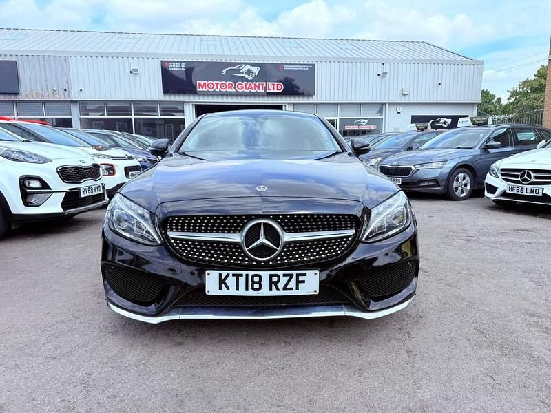 Used Mercedes C220 AMG line 2018 Black Coupe