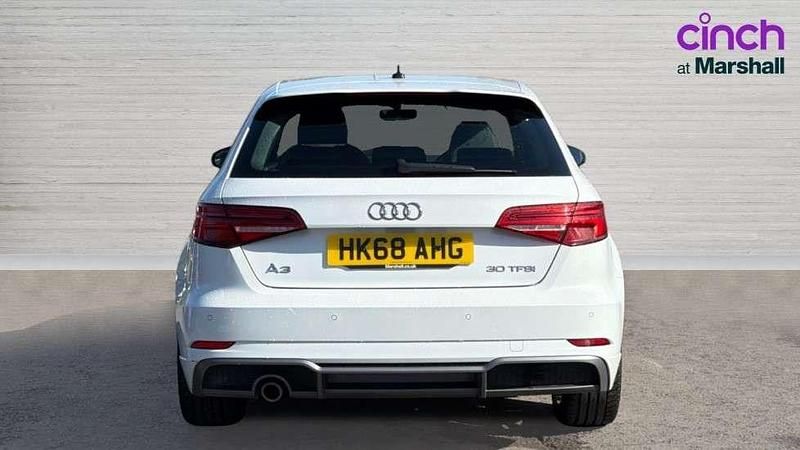 Used Audi A3 S-Line 113 HP (83 kW) 2019 White Sedan