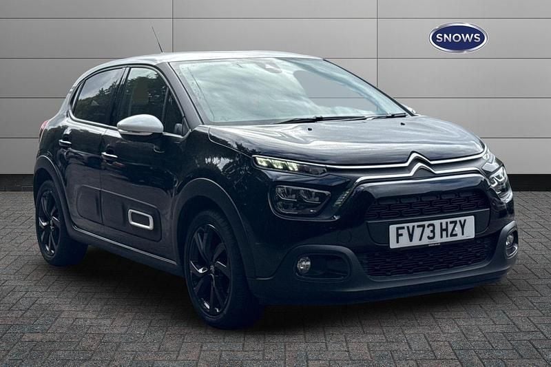 Black Used 2022 Citroën C3 PureTech Hatchback | £13,599 (Fair price) - Image 1/4
