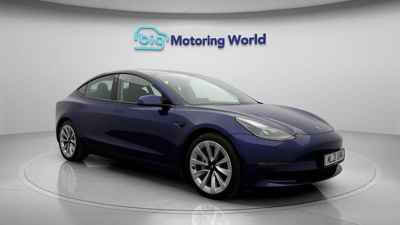 Blue Used 2021 Tesla Model 3 Long Range AWD Sedan | £17,400 (Fair price) - Image 1/4