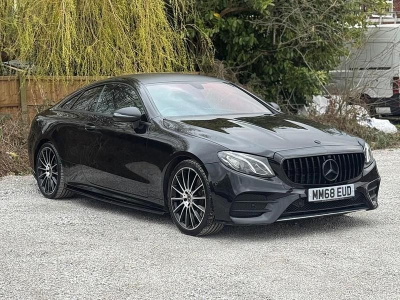 Used Mercedes E300 AMG line 245 HP (180 kW) 2019 Black Coupe