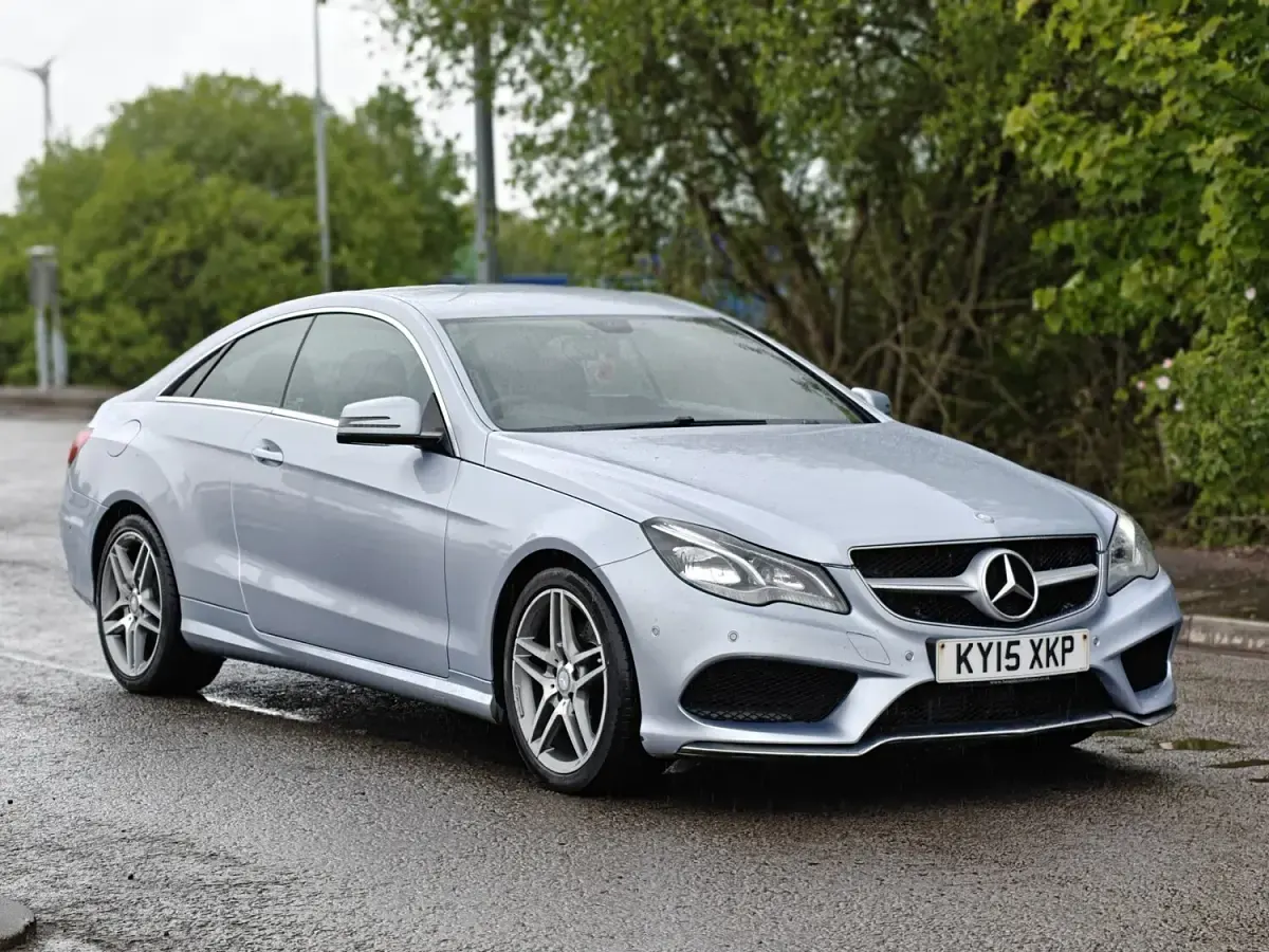 Used Mercedes E220 AMG line 2015 Silver Coupe