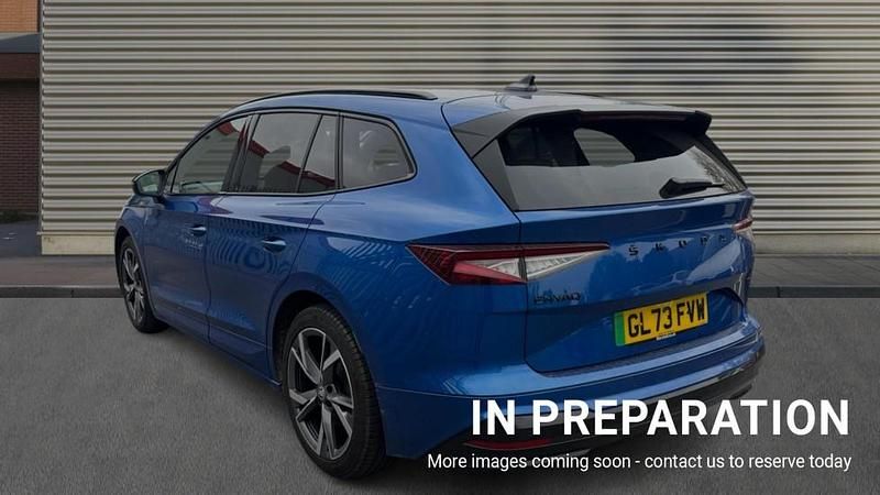 Used Skoda Enyaq iV SportlinePlus 150 kW (204 HP) 2023 Race blue metallic SUV