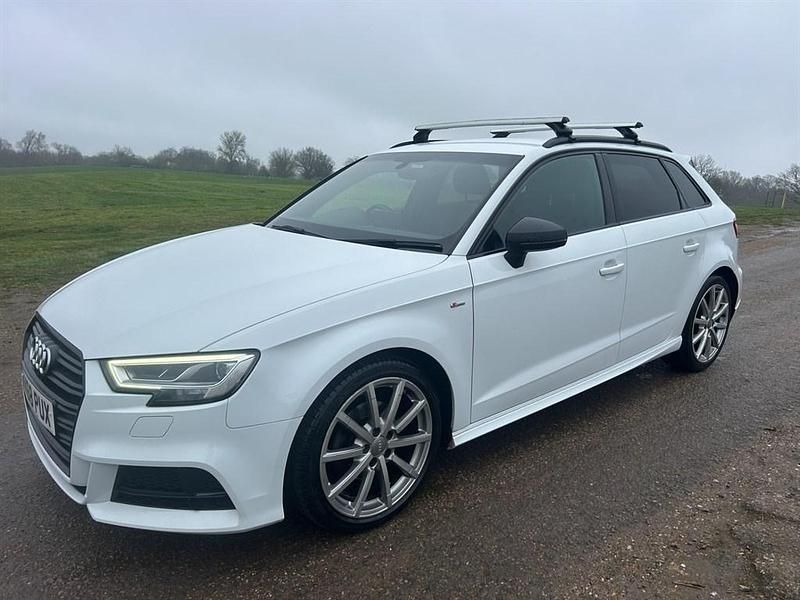 Used Audi A3 Black Edition 116 HP (85 kW) 2019 White Sedan