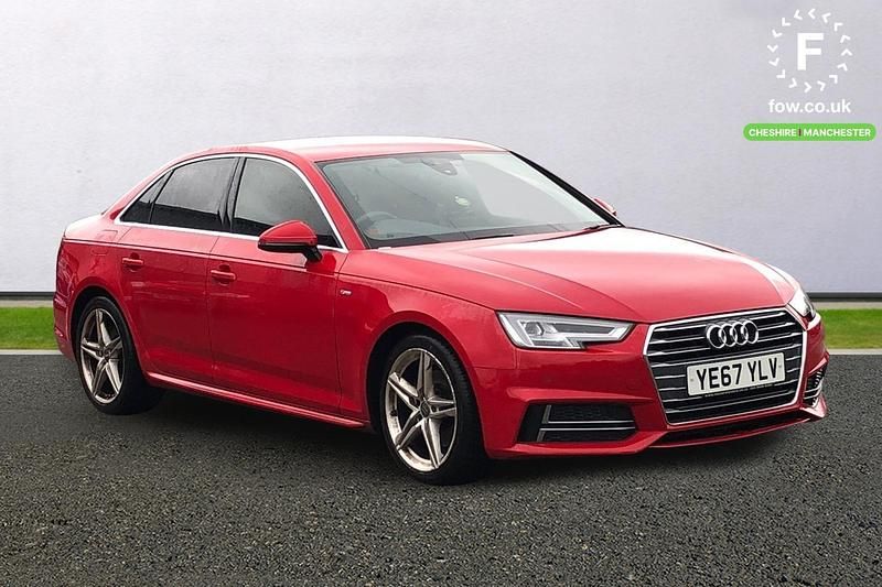 Used Audi A4 S-Line 150 HP (110 kW) 2017 Red Sedan