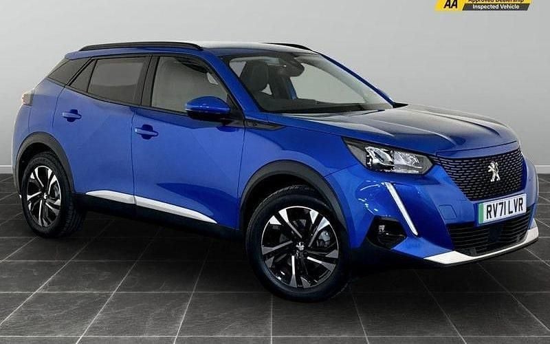 Blue Used 2021 Peugeot e-2008 Allure Premium SUV | £12,695 (Good price) - Image 1/2