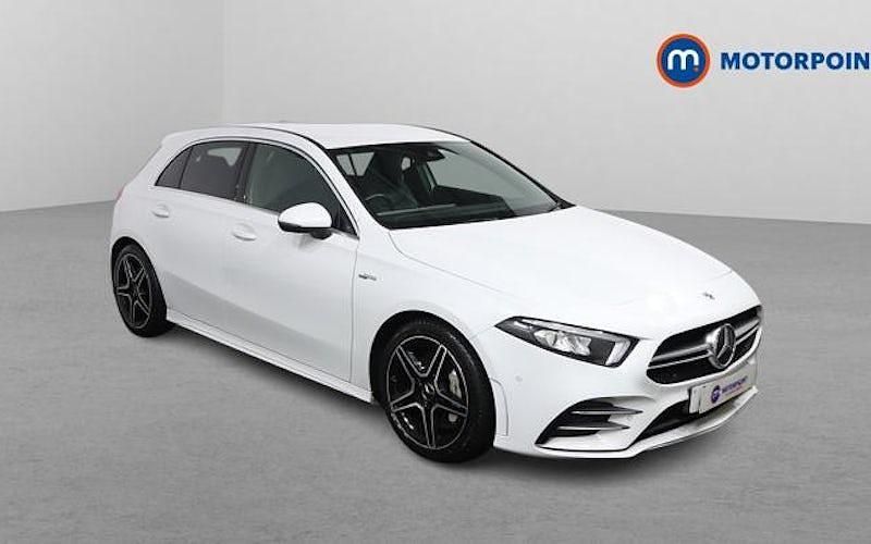Used Mercedes A35 AMG Executive 306 HP (225 kW) 2021 White Hatchback