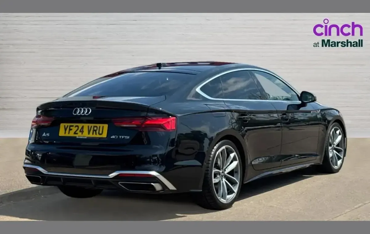Used Audi A5 S-Line 200 HP (147 kW) 2024 Black Hatchback