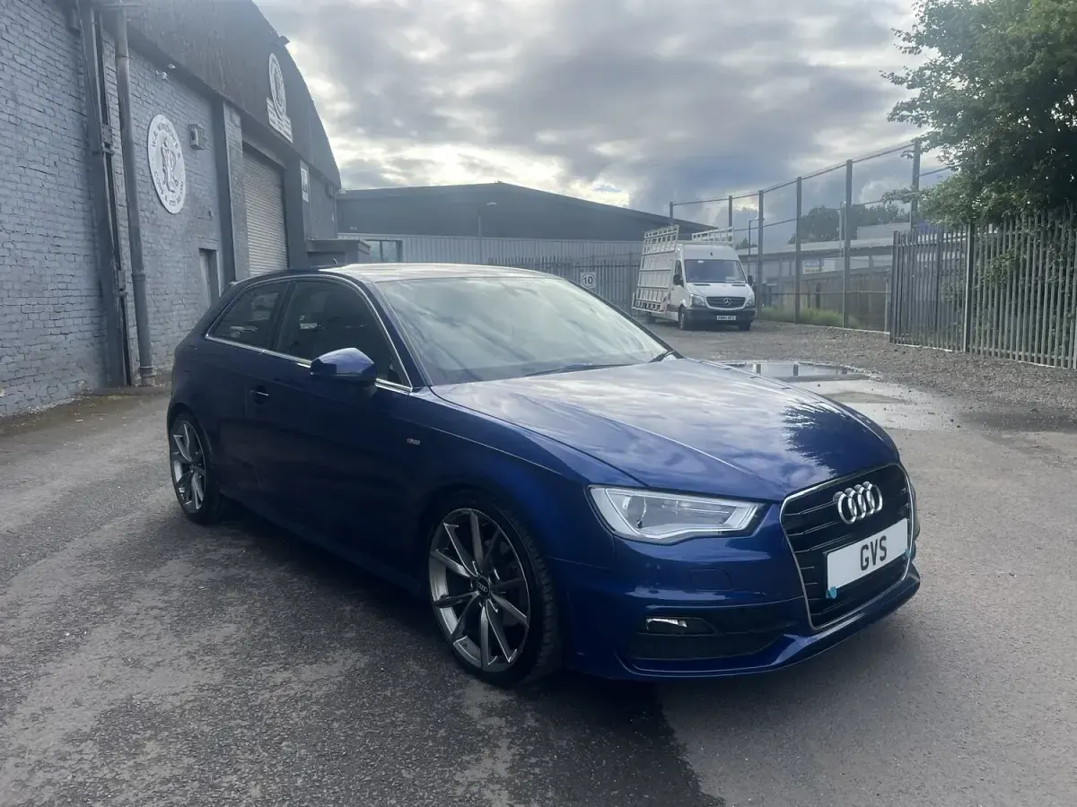 Used Audi A3 S-Line 2015 Blue Hatchback