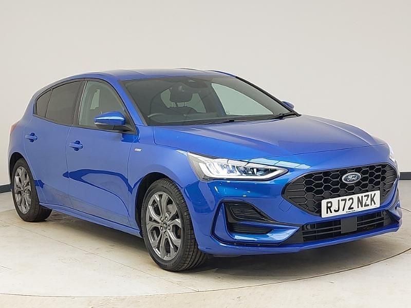 Blue Used 2022 Ford Focus ST-Line Hatchback | £16,498 (A bit pricey) - Image 1/4