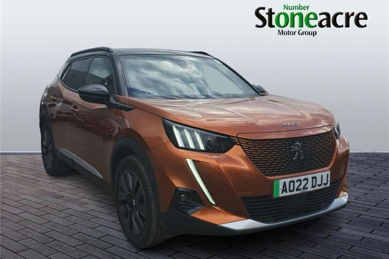 Orange Used 2022 Peugeot e-2008 Premium SUV | £13,695 (Fair price) - Image 1/2